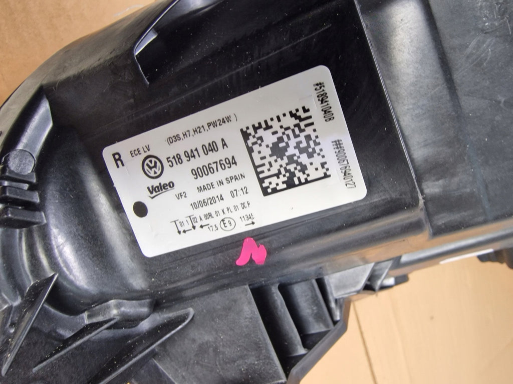 Frontscheinwerfer VW Sportsvan 518941040A Rechts Scheinwerfer Headlight