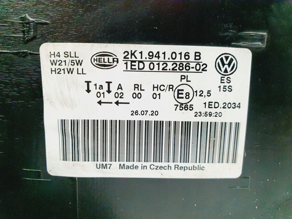Frontscheinwerfer VW Caddy 2K1941016B Rechts Scheinwerfer Headlight SCH4076305836bb