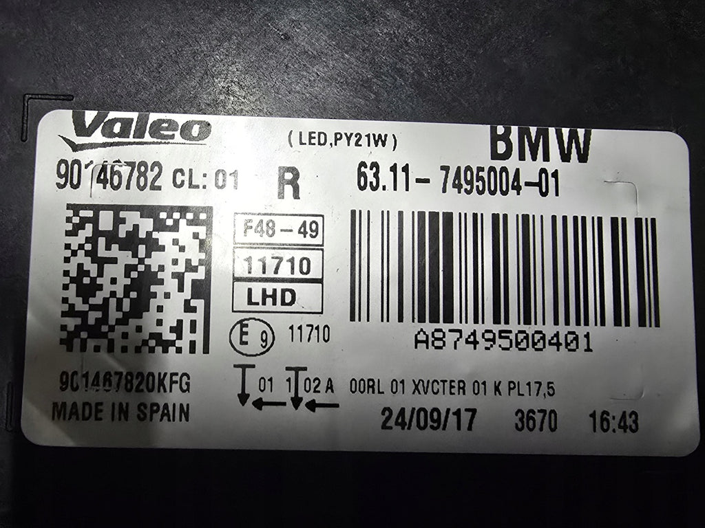 Frontscheinwerfer BMW X1 F48 6311-7495004-01 Full LED Rechts Headlight SCH2561715779ra