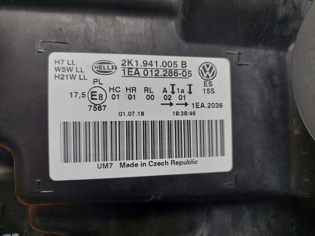 Frontscheinwerfer VW Caddy IV 2K1941005 Links Scheinwerfer Headlight SCH9446461484ss