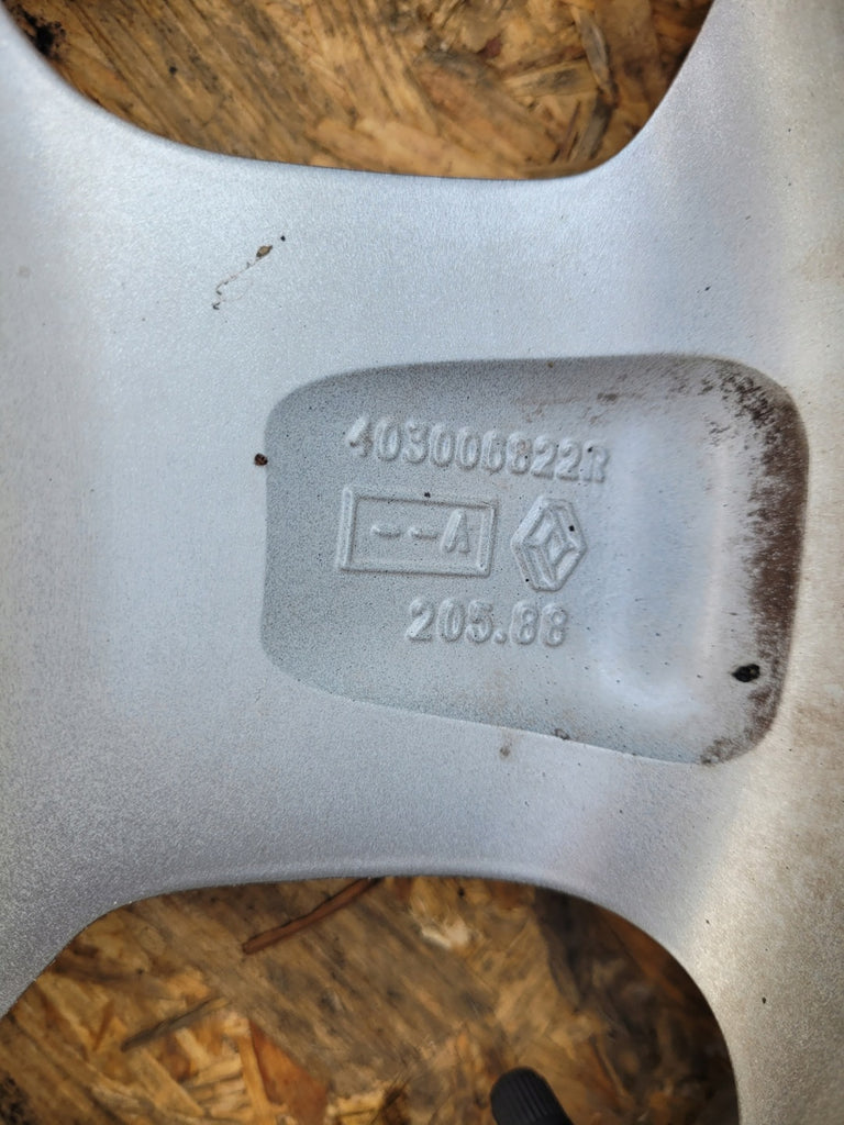 1x Alufelge 15 Zoll 6.0" 4x100 40ET Glanz Graphit 403006822R Dacia Rim Wheel FEL2118067948tu