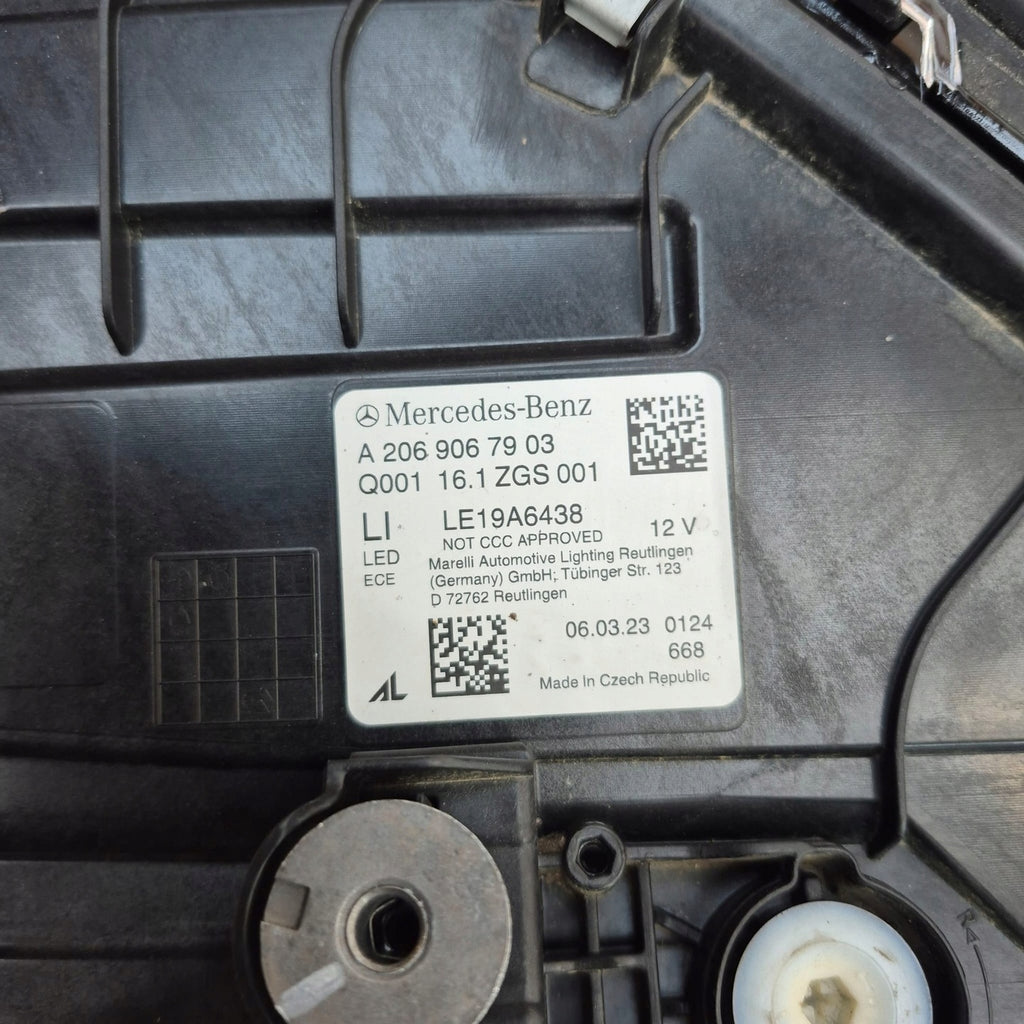 Frontscheinwerfer Mercedes-Benz W206 A2069067903 Full LED Rechts oder Links SCH5734626614ar