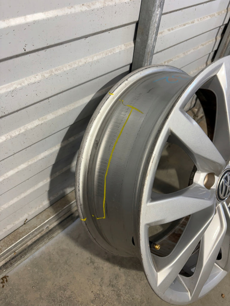 1x Alufelge 17 Zoll 6.0" 5x112 48ET Glanz Silber 5G0601025K VW Golf Vii FEL5259945326cq