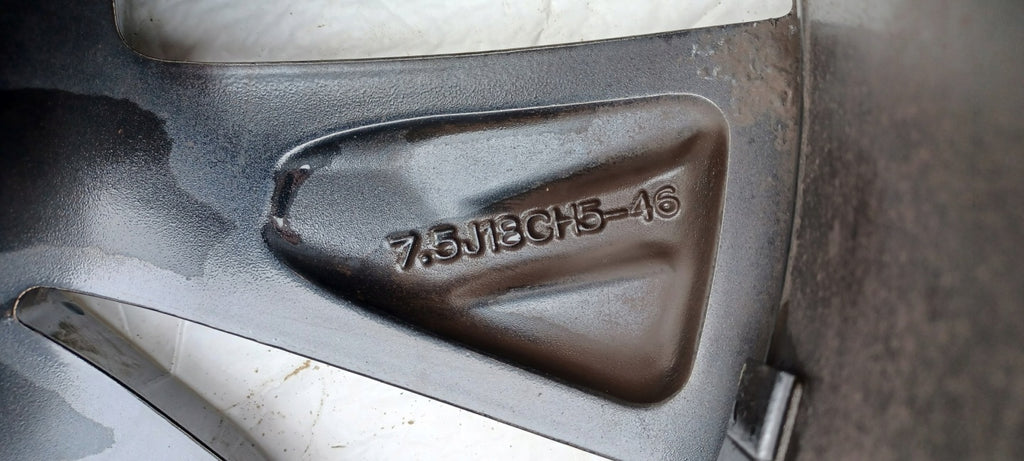 1x Alufelge 18 Zoll 7.5" 5x114.3 46ET Glanz Grau 403005820R Mg Talisman FEL3094714492bq