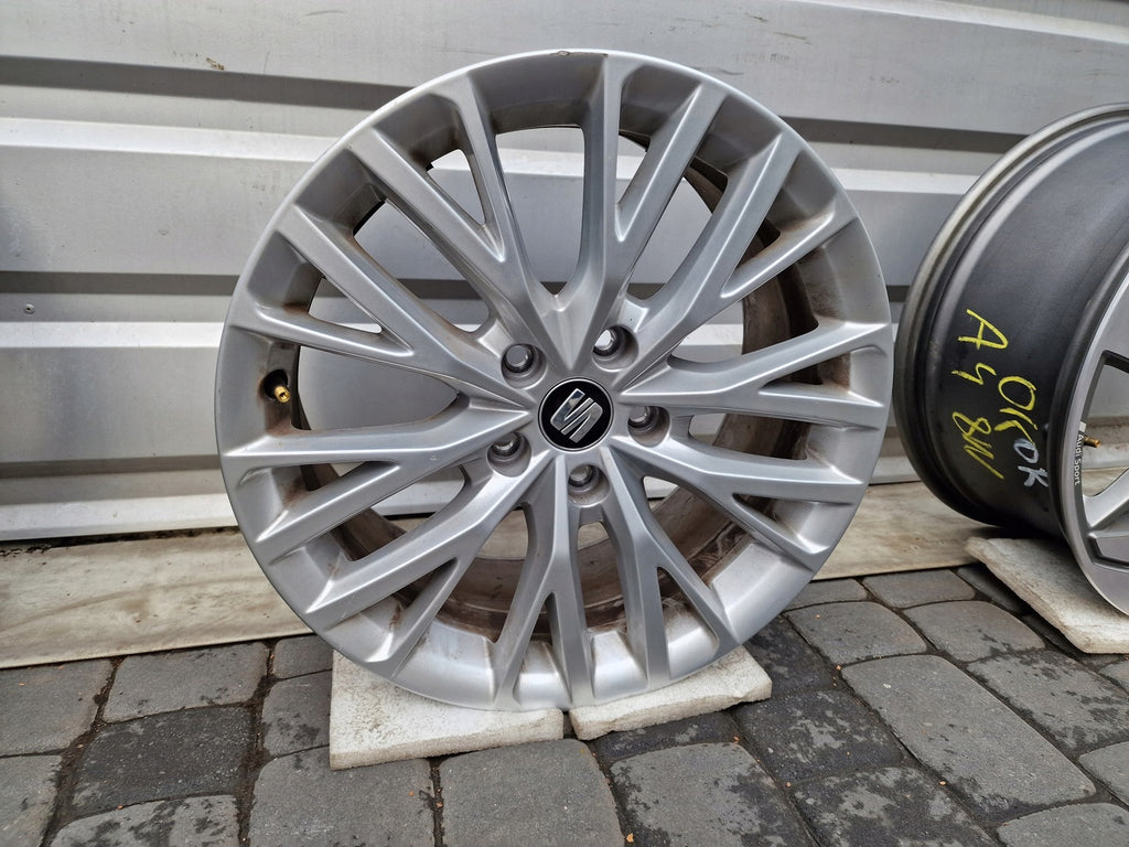 1x Alufelge 17 Zoll 7.5" 5x112 46ET Seat Leon Rim Wheel