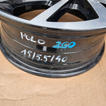 Load image into Gallery viewer, 1x Alufelge 15 Zoll 5.5" 5x100 40ET Schwarz 2G0601025 VW Polo Rim Wheel FEL9303975856tw