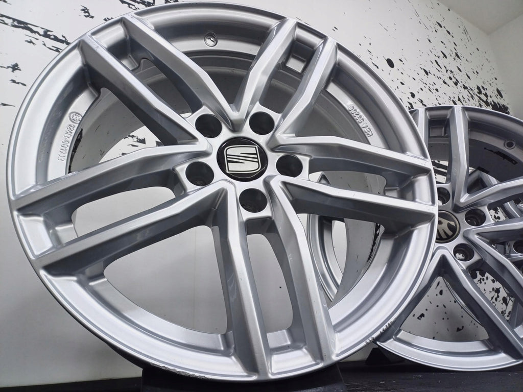 4x Alufelge 17 Zoll 7.5" 5x112 51ET Silber Seat Alhambra Toledo Iii Rim Wheel FEL6948326584lo