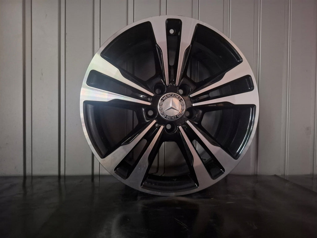1x Alufelge 17 Zoll 8.0" 5x112 46ET Glanz Schwarz A2124015602 Mercedes-Benz FEL9681648909qm