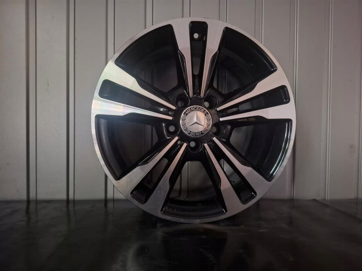 1x Alufelge 17 Zoll 8.0" 5x112 46ET Glanz Schwarz A2124015602 Mercedes-Benz FEL9681648909qm