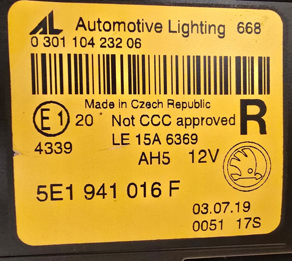 Frontscheinwerfer Skoda Octavia III 5E1941016F LED Rechts Scheinwerfer Headlight SCH6443760775aj