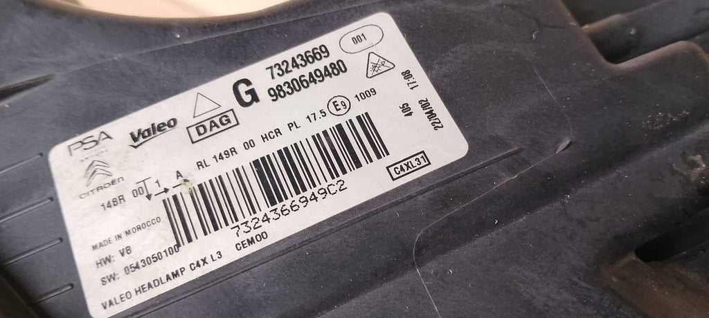 Frontscheinwerfer Citroën C4 III 9830649480 73243669 LED Links Headlight SCH4752603664rq