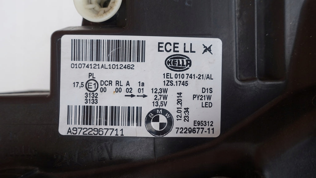 Frontscheinwerfer BMW F20 7229677-11 Xenon Links Scheinwerfer Headlight SCH8783819699bv