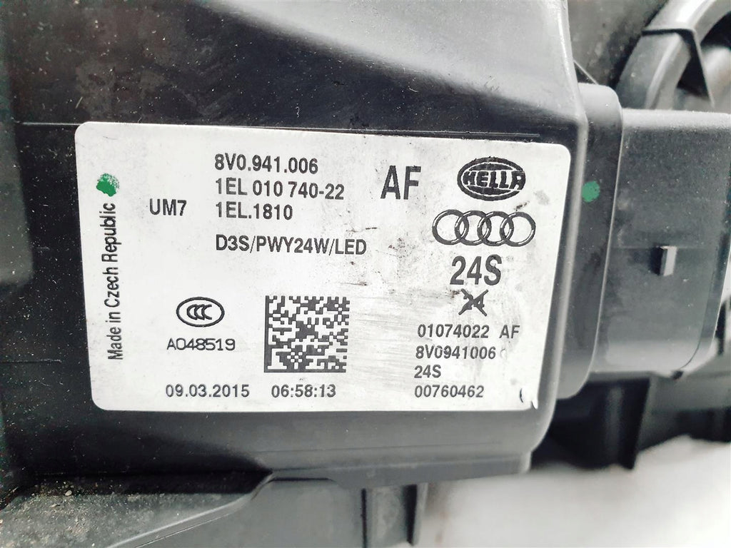Frontscheinwerfer Audi A3 8V0941006 Bi-Xenon Rechts Scheinwerfer Headlight SCH7978356160dh