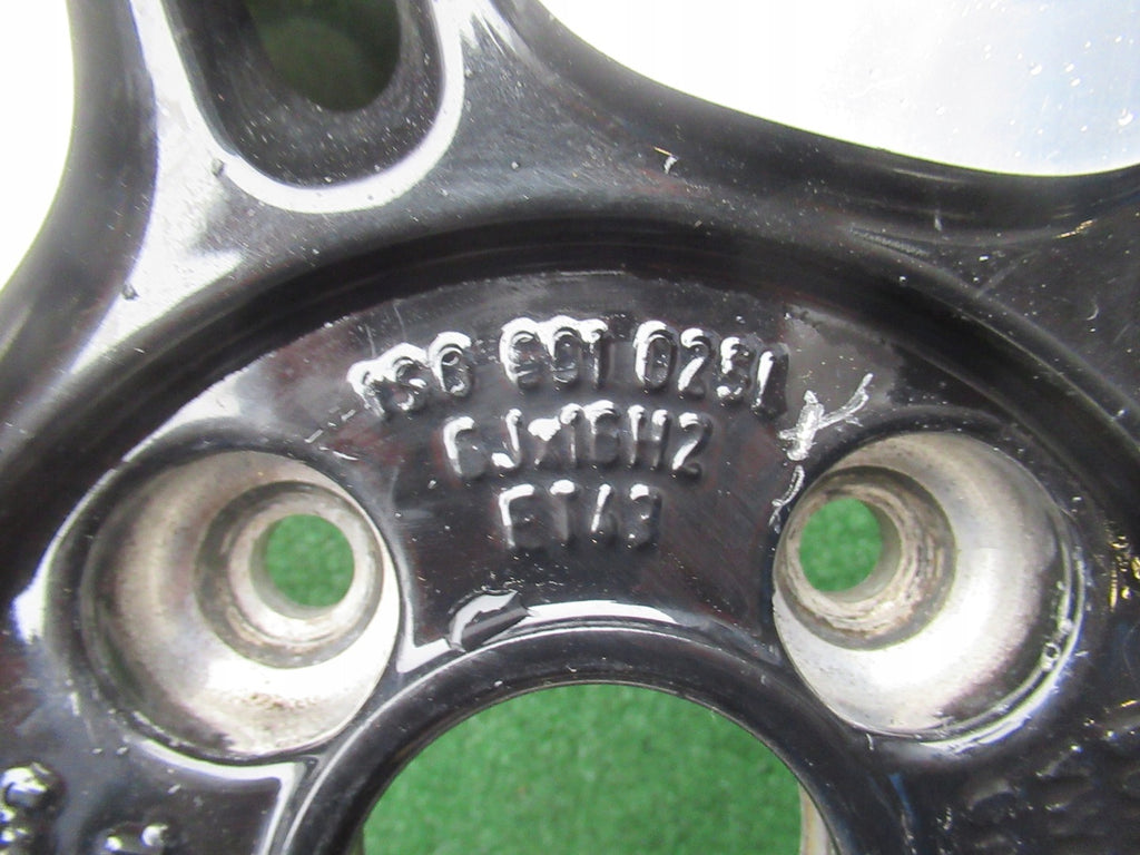 1x Alufelge 16 Zoll 6.0" 4x100 43ET Glanz Schwarz 1S0601025 Skoda Citigo Up!