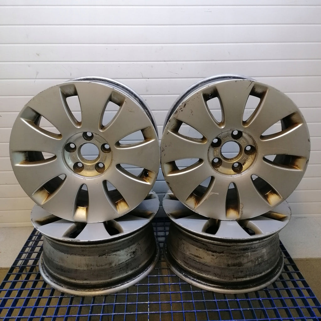 4x Alufelge 16 Zoll 7.0" 5x112 35ET Glanz Silber 4F0601025N Audi A6 C6 Rim Wheel