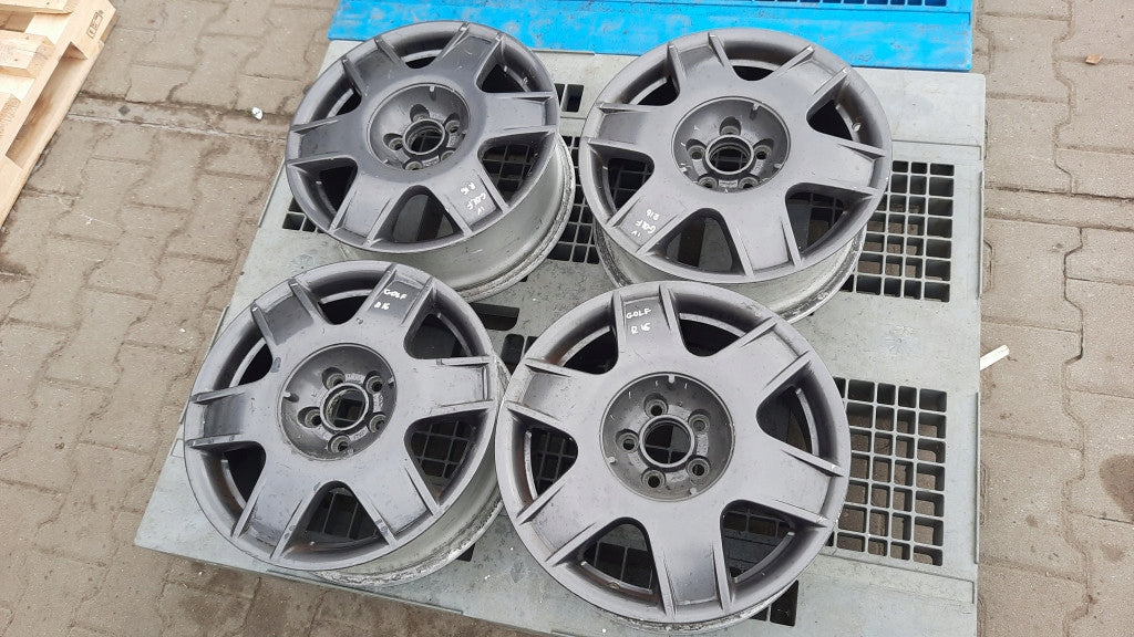 4x Alufelge 16 Zoll 6.5" 5x100 VW I Rim Wheel FEL6022481240wj