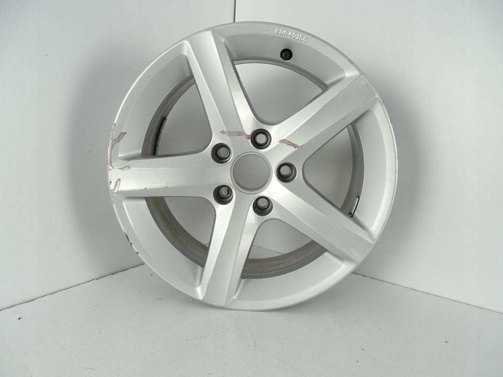 1x Alufelge 16 Zoll 6.5" 5x112 33ET Glanz Silber 7N0071496 VW Tiguan Sharan