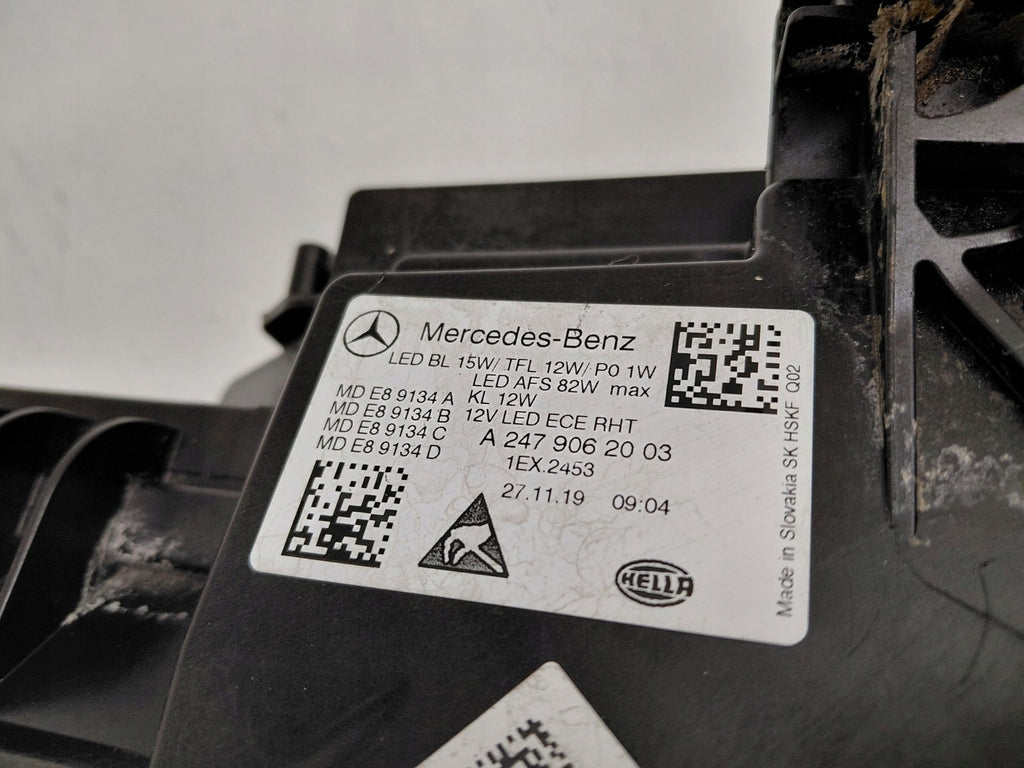 Frontscheinwerfer Mercedes-Benz W247 A2479062003 Rechts Scheinwerfer Headlight SCH3240156880uj