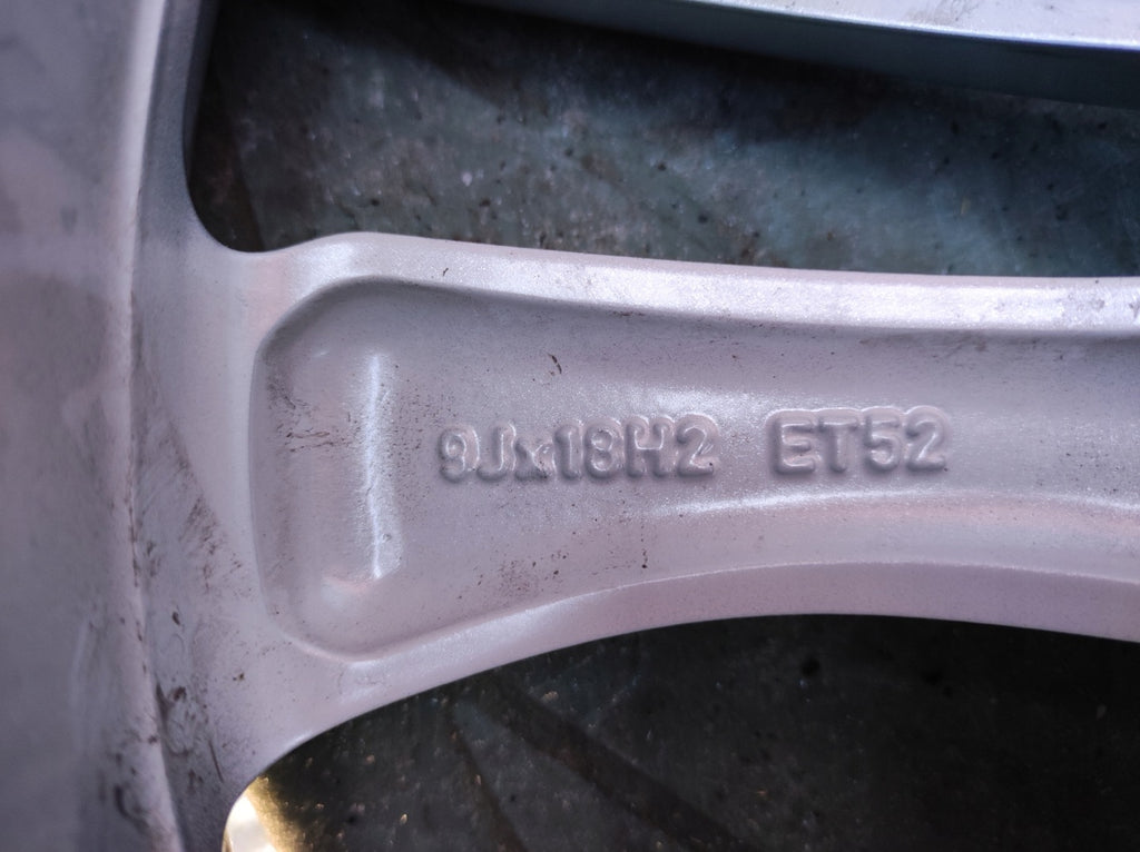 1x Alufelge 18 Zoll 9.0" 5x112 52ET Glanz Silber 8J0601025S Audi Tt Rim Wheel FEL5157943766rk