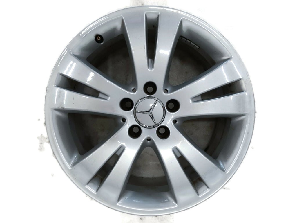 1x Alufelge 17 Zoll 7.5" 5x112 47ET Glanz Silber A2044010402 Mercedes-Benz W204