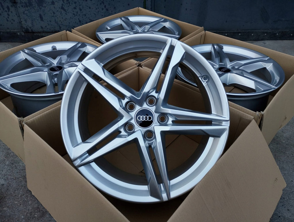 4x Alufelge 18 Zoll 8.0" 5x112 40ET Glanz Silber 8W0601025HM Audi B8 Rim Wheel FEL8877621225nu
