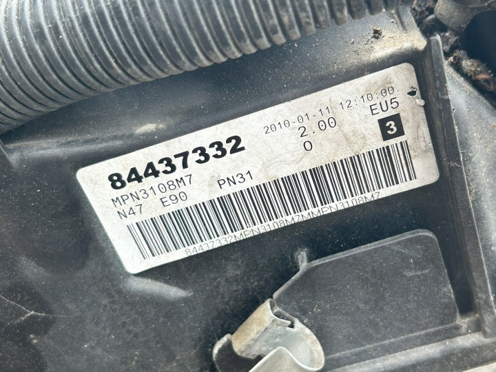 Motor BMW F30 E90 F20 N47D20C 2.0 177PS 170TKm 2010 Diesel Engine Unkomplett MOT5316584169gy