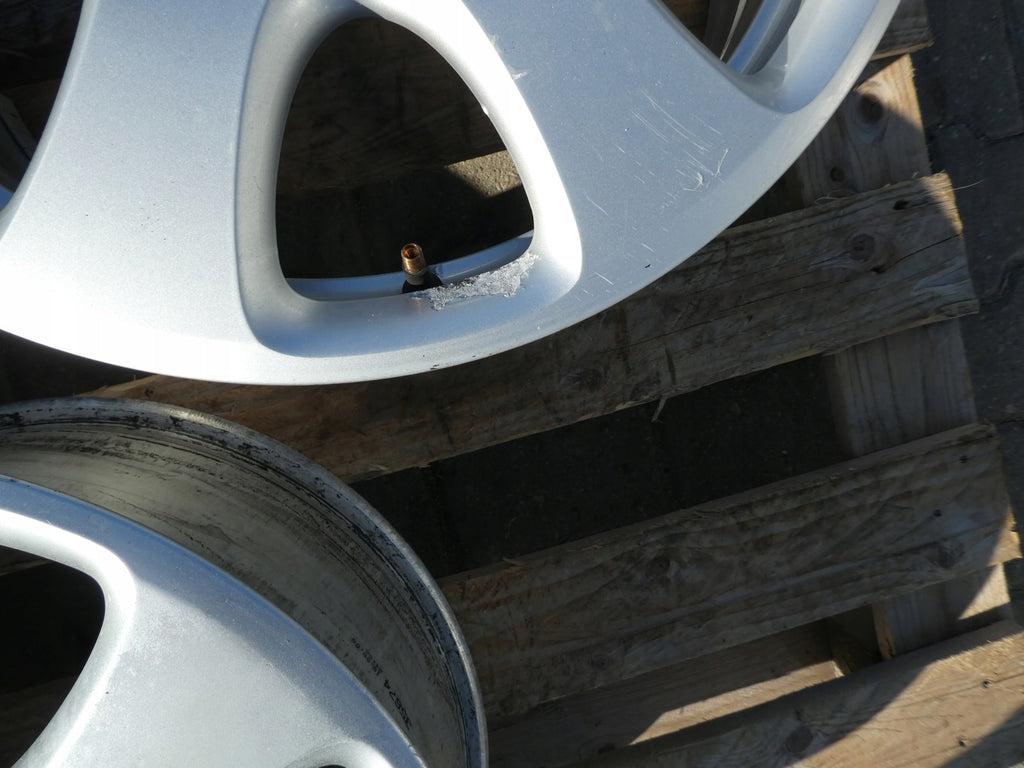 4x Alufelge 18 Zoll 7.5" 5x130 53ET Glanz Silber 4L0601025 Audi Rim Wheel