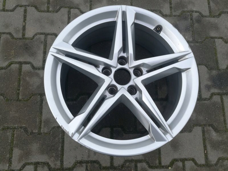 1x Alufelge 18 Zoll 8.0" 5x112 40ET Glanz Silber 8W0601025 Audi Rim Wheel