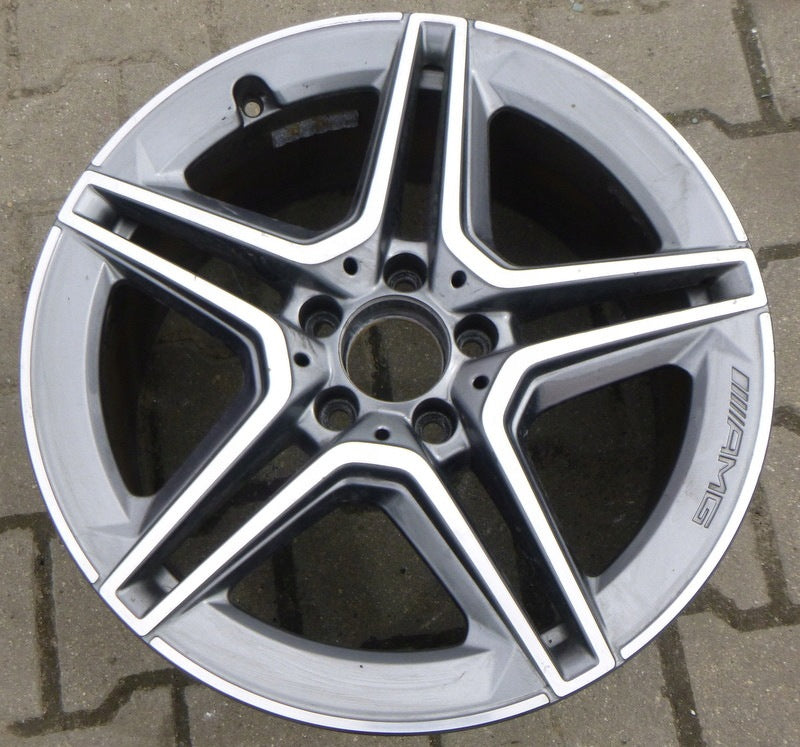 1x Alufelge 18 Zoll 7.5" 5x115 49ET Glanz Graphit A1774011500 Mercedes-Benz Mg FEL2154188000uh