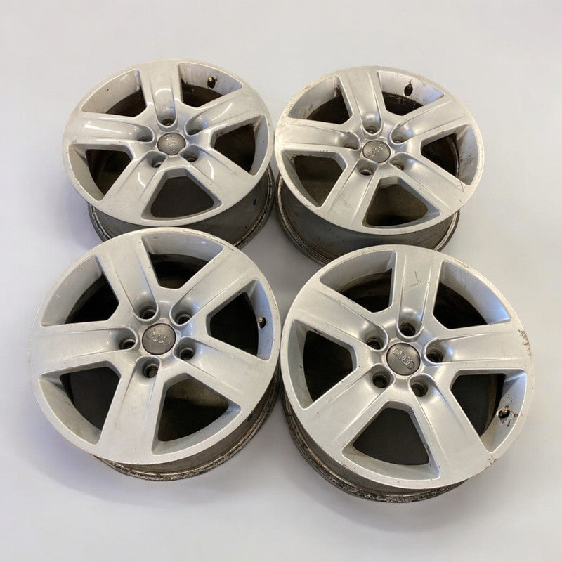 4x Alufelge 16 Zoll 7.0" 5x112 42ET Glanz Silber Audi Rim Wheel