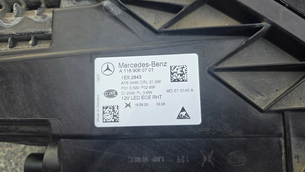 Frontscheinwerfer Mercedes-Benz Cla A1189060701 Links Scheinwerfer Headlight SCH9107614355cr