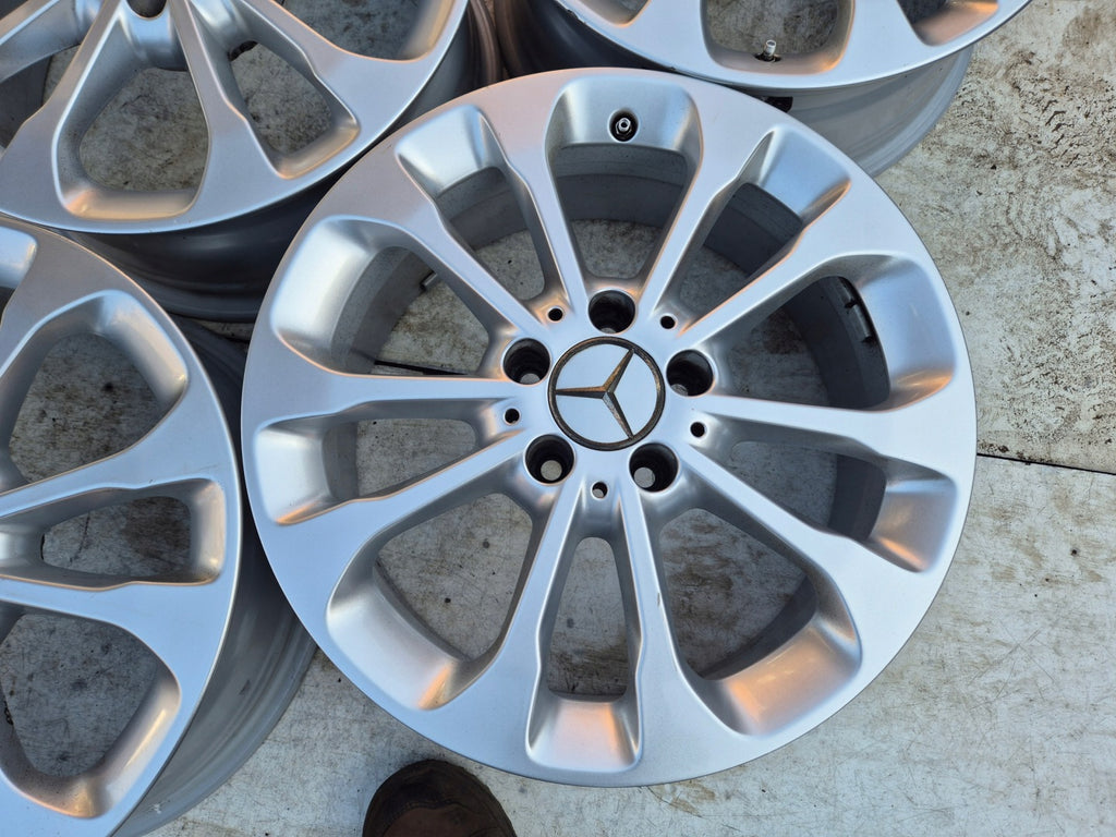 4x Alufelge 17 Zoll 6.5" 5x112 38ET Glanz Silber A1564011700 Mercedes-Benz Gla FEL9335464013fo