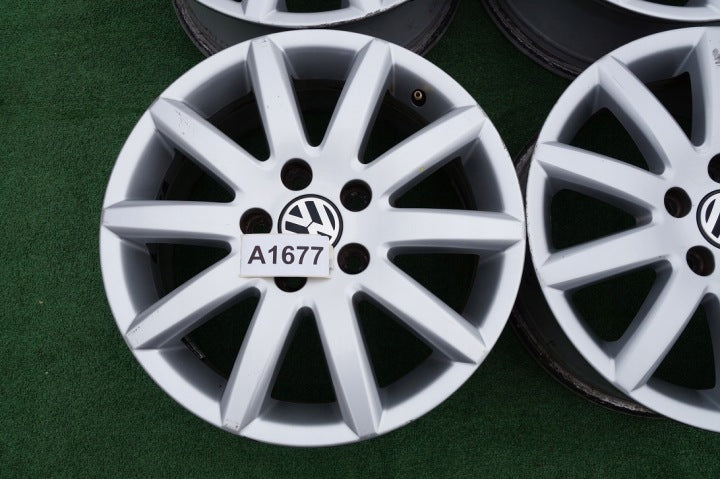 4x Alufelge 16 Zoll 6.5" 5x112 50ET 1K0601025BC VW Caddy V Golf Touran I FEL3600445141fs