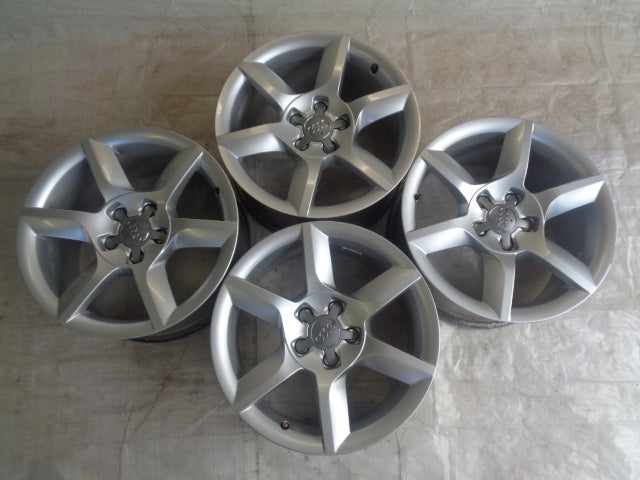 4x Alufelge 17 Zoll 8.0" 5x112 26ET Glanz Silber 8T0601025D Audi A5 Rim Wheel FEL2153857205kc