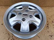 Load image into Gallery viewer, 1x Alufelge 14 Zoll 5.0" 4x108 36ET Glanz Silber Ford Et Rim Wheel FEL3653648094np