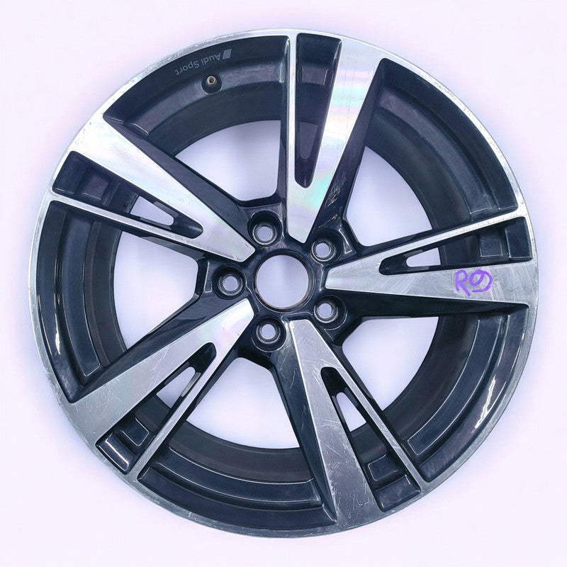 1x Alufelge 18 Zoll 8.0" 5x112 46ET Glanz Schwarz 8Y0601025N Audi Rim Wheel