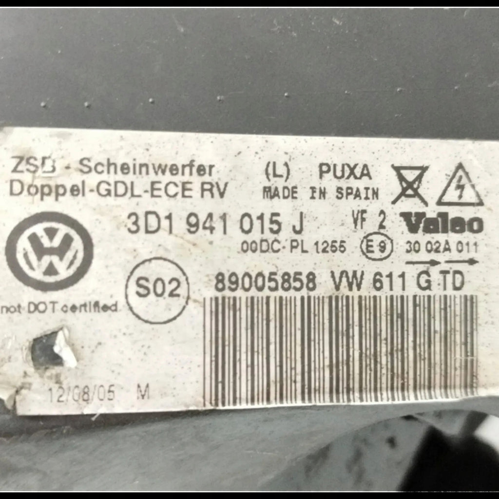Frontscheinwerfer VW Phaeton 3D1941015J Links Scheinwerfer Headlight SCH1658809354ds