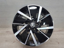 Laden Sie das Bild in den Galerie-Viewer, 4x Alufelge 18 Zoll 7.5" 5x112 48ET Glanz Schwarz 5E3601025AD Mg Octavia 5e3 I FEL5790951531ca