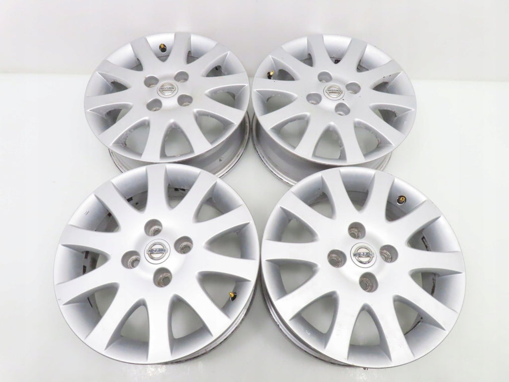 4x Alufelge 16 Zoll 6.0" 4x114.3 45ET Silber Nissan I Rim Wheel FEL6689948593jh