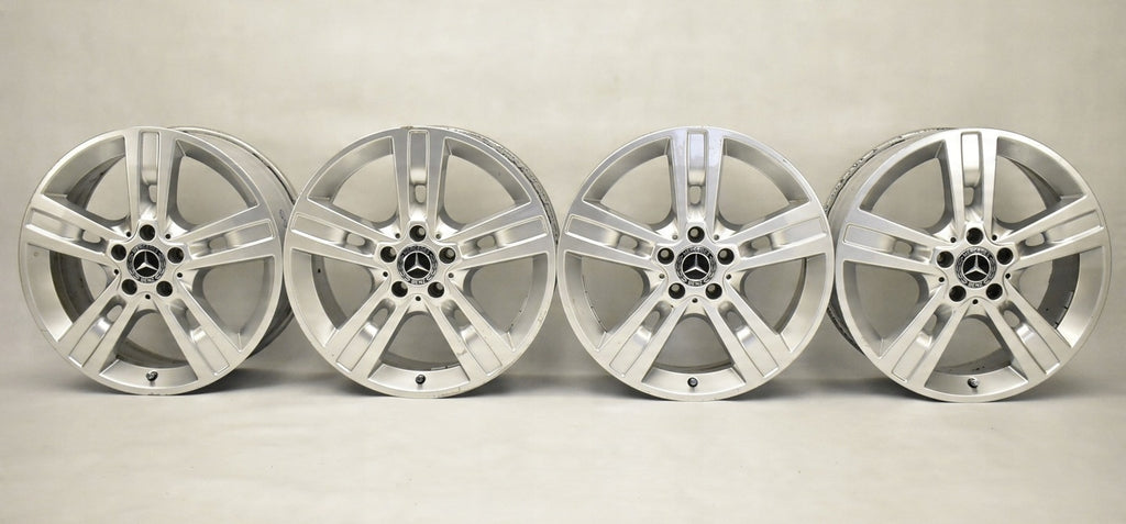 4x Alufelge 18 Zoll 8.0" 5x112 60ET Glanz Silber A1644015702 Mercedes-Benz W164