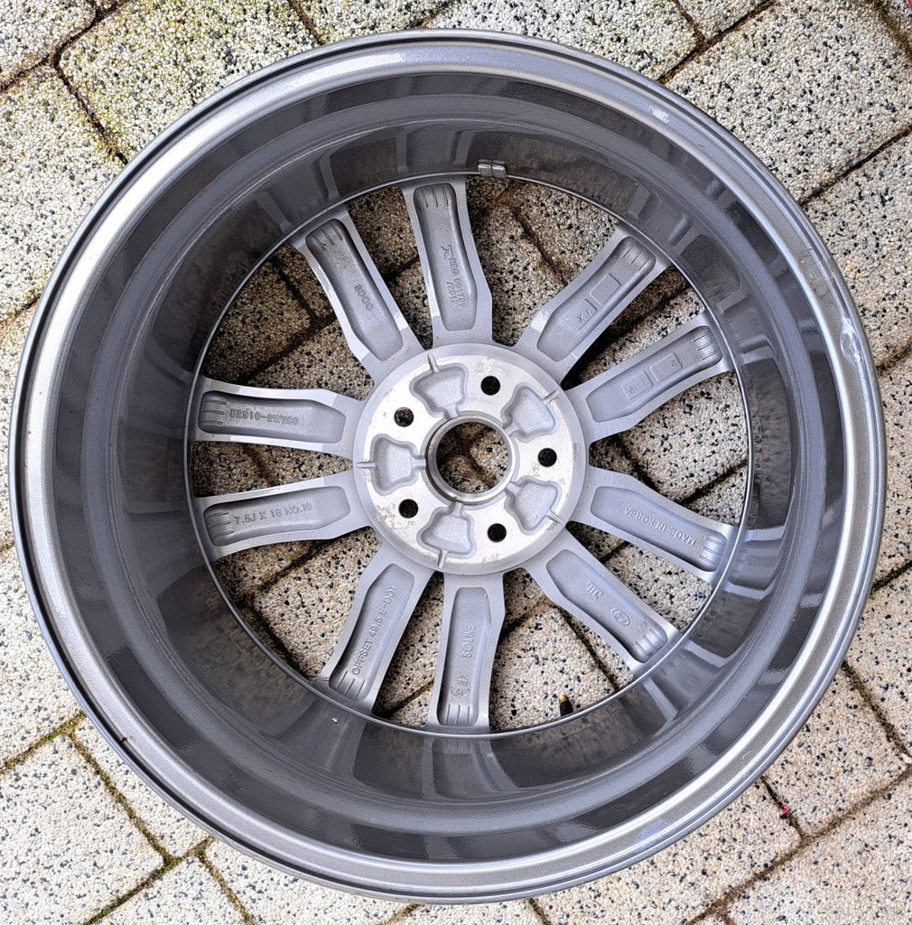2x Alufelge 18 Zoll 7.5" 5x114.3 49 5ET 52910-2W280 Hyundai Santa III Fe FEL4694261898sw