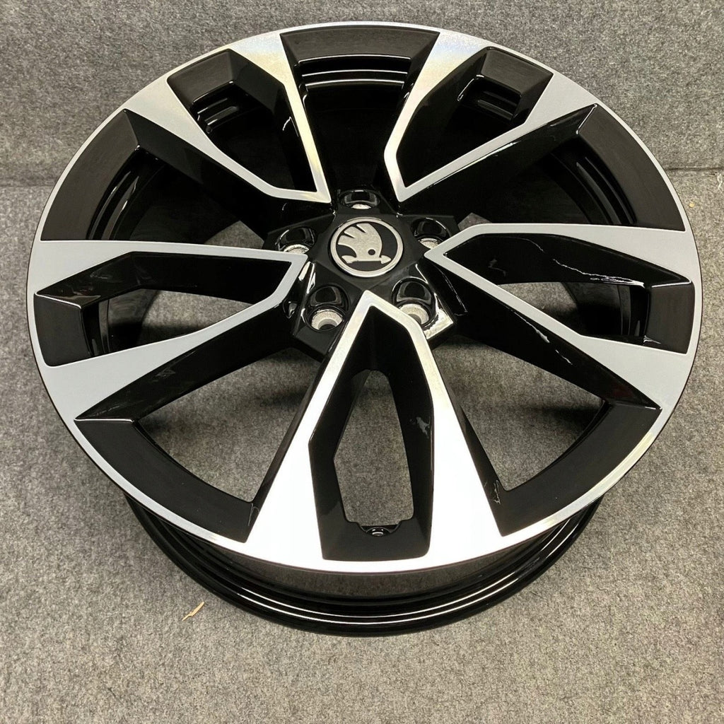 4x Alufelge 18 Zoll 7.0" 5x112 45ET Glanz Schwarz 57A601025AS Skoda Karoq FEL8088326267jr