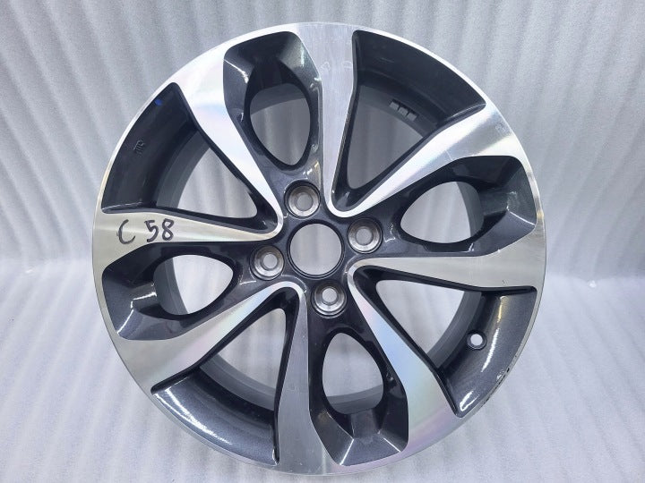 1x Alufelge 16 Zoll 6.0" 4x100 55ET 3HM3A Mg Micra Rim Wheel FEL6849126479az