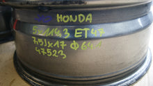 Laden Sie das Bild in den Galerie-Viewer, 4x Alufelge 17 Zoll 7.5" 5x114.3 KBA47523 Honda Rim Wheel FEL1900066622iw
