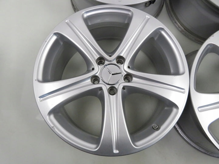 4x Alufelge 18 Zoll 8.0" 5x112 43ET Glanz Silber A2134011400 Mercedes-Benz W213 FEL4245142141yg