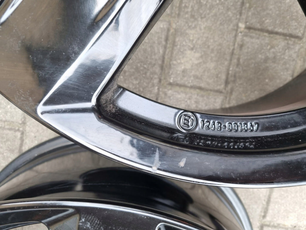 4x Alufelge 18 Zoll 7.5" 5x112 48ET Glanz Schwarz KBA53529 Audi I Rim Wheel FEL2797802650fm