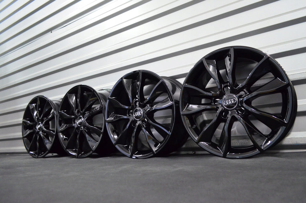 4x Alufelge 17 Zoll 7.5" 5x112 56ET Schwarz Audi A3 Golf I Rim Wheel FEL9237124380df
