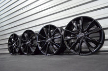 Laden Sie das Bild in den Galerie-Viewer, 4x Alufelge 17 Zoll 7.5" 5x112 56ET Schwarz Audi A3 Golf I Rim Wheel FEL9237124380df