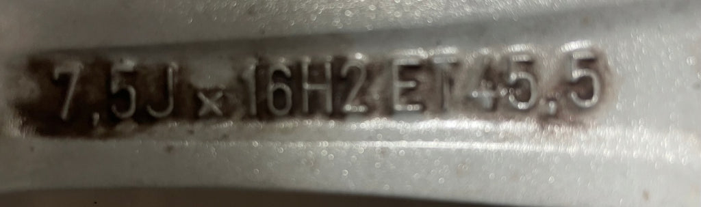 1x Alufelge 16 Zoll 7.5" 5x112 45ET Glanz Silber A2124014002 Mercedes-Benz W212 FEL8491889229rg