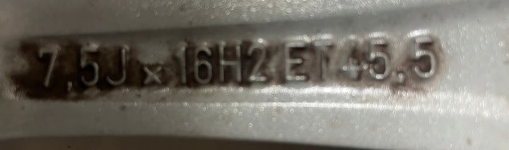1x Alufelge 16 Zoll 7.5" 5x112 45ET Glanz Silber A2124014002 Mercedes-Benz W212 FEL8491889229rg